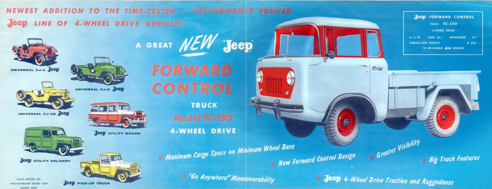 1956 Jeep FC-150 Brochure Page 5
